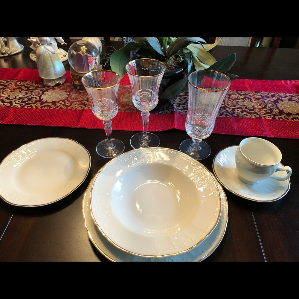 China and glassware.